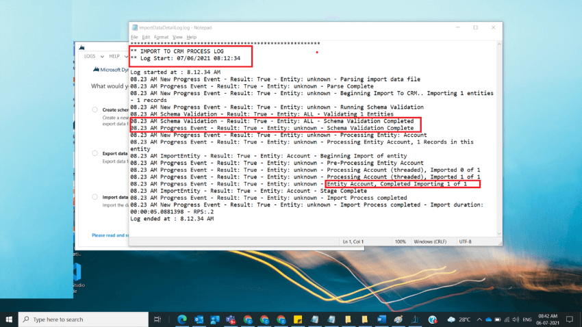 Import Data File into Dynamics D365 Environment using Data Migration Utility